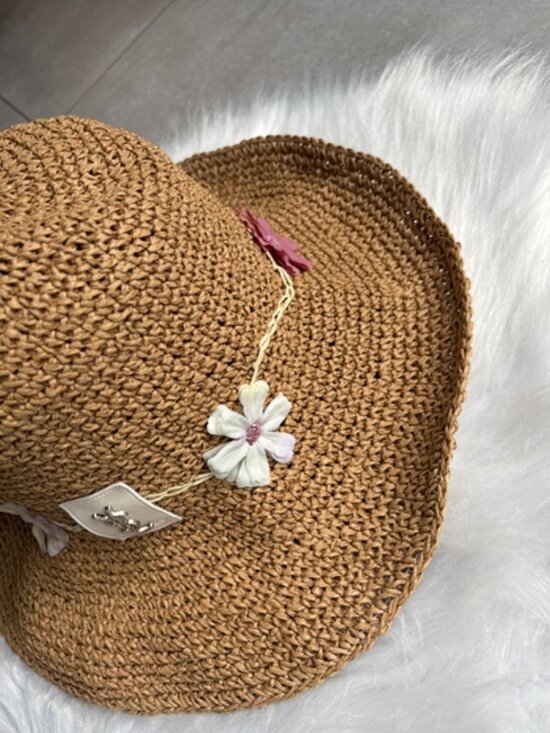 -Yves Saint Laurent- straw -hat-